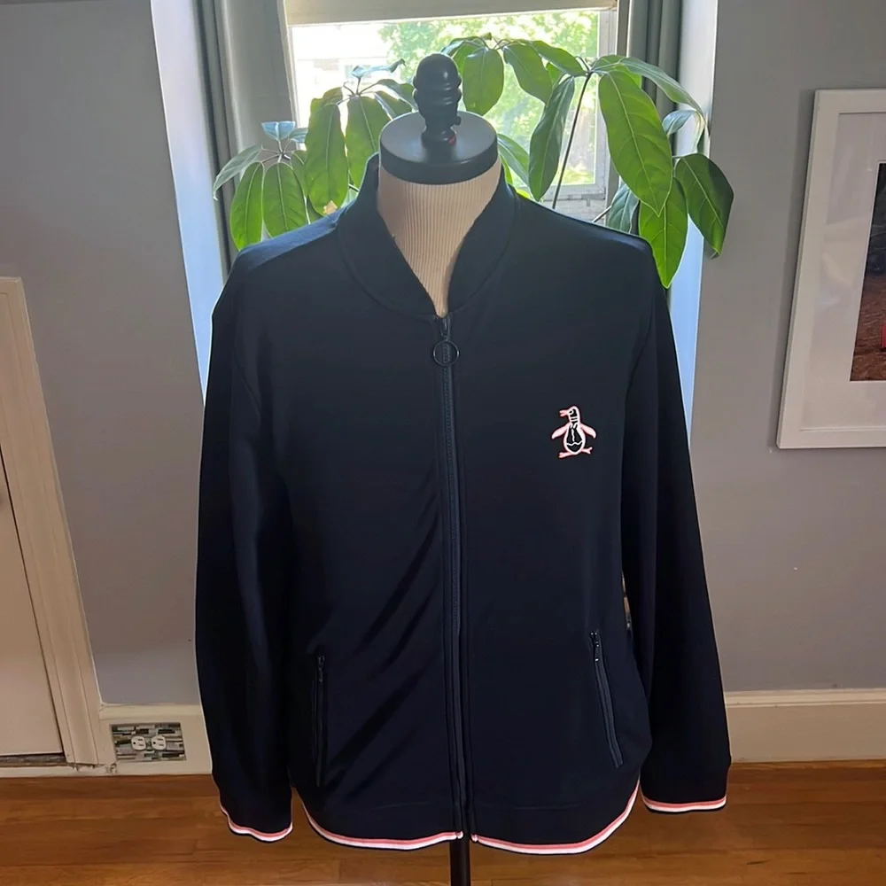 Original Penguin Zip Up Jacket polyester/cotton Size XL